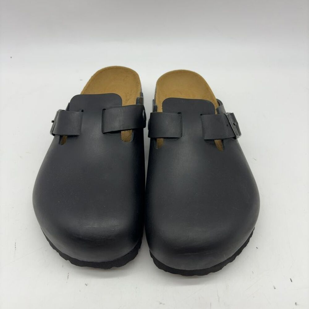 Birkenstock Black Oiled Leather Shoes